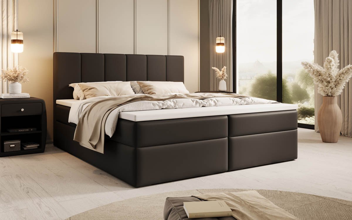 Boxspringbett Aurelia Kunstleder mit Stauraum