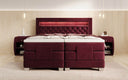 Velora Velvet Electrically Adjustable Box Spring Bed with LED