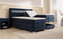 Velora Velvet Electrically Adjustable Box Spring Bed with LED