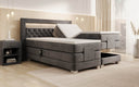 Velora Velvet Electrically Adjustable Box Spring Bed with LED