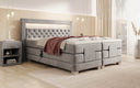 Velora Velvet Electrically Adjustable Box Spring Bed with LED