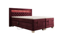 Velora Velvet Electrically Adjustable Box Spring Bed with LED