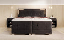Noctis Velvet Electrically Adjustable Box Spring Bed with LED