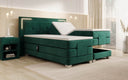 Noctis Velvet Electrically Adjustable Box Spring Bed with LED