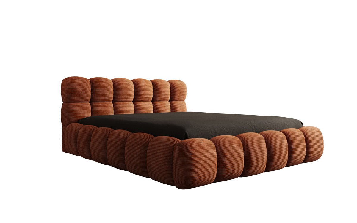 Designer Upholstered Bed Boston Cord with Storage