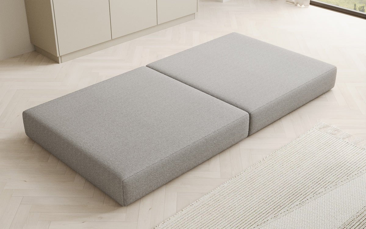 Beistellhocker Lazy in Bouclé