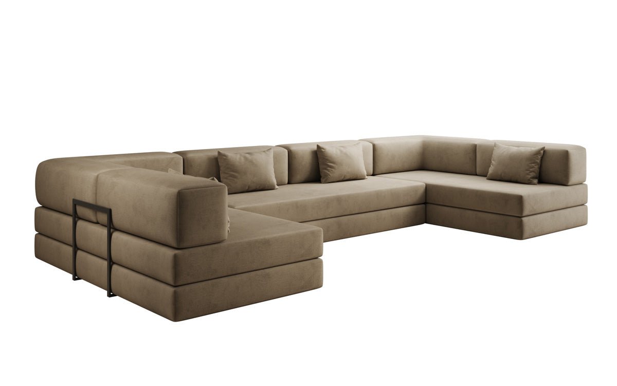 Designer Sofa Lazy U in Velvet