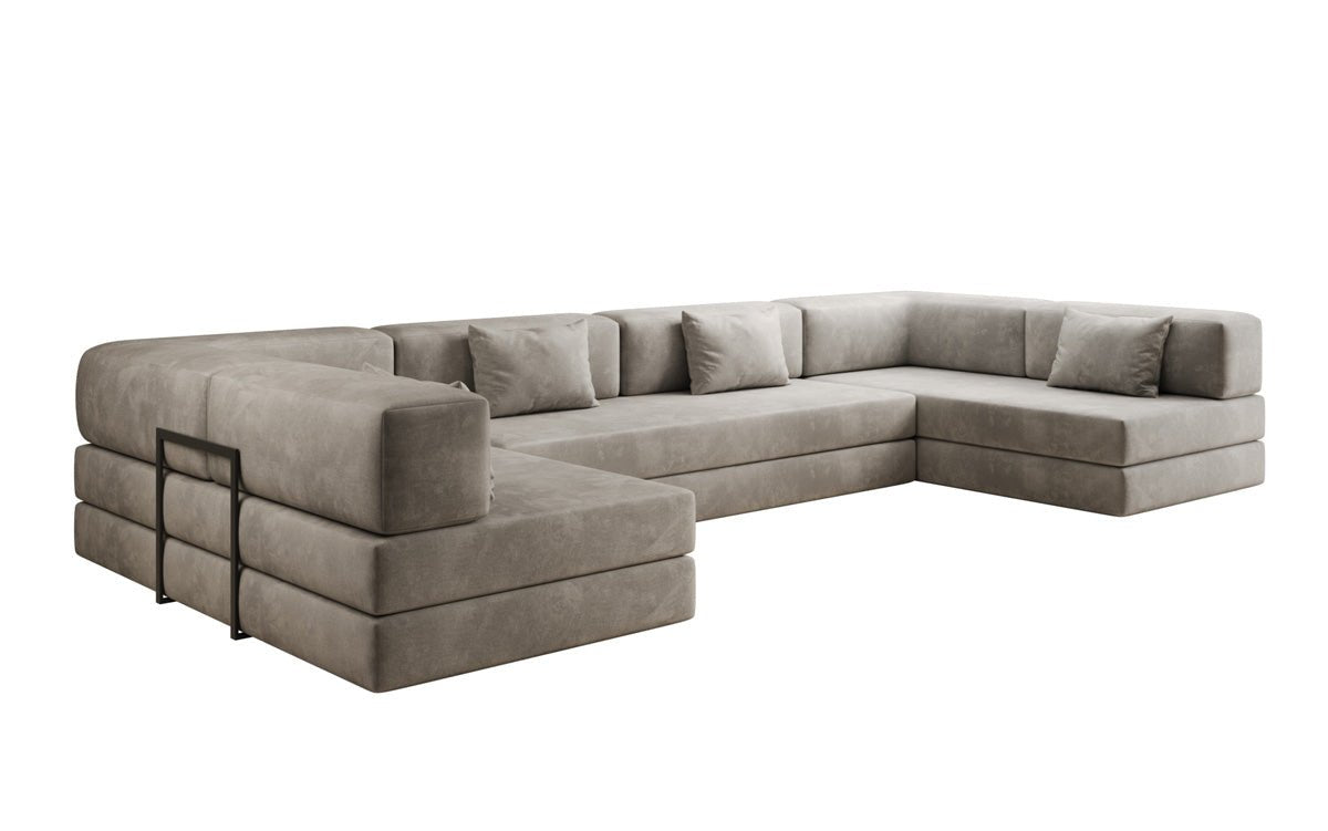 Designer Sofa Lazy U in Velvet