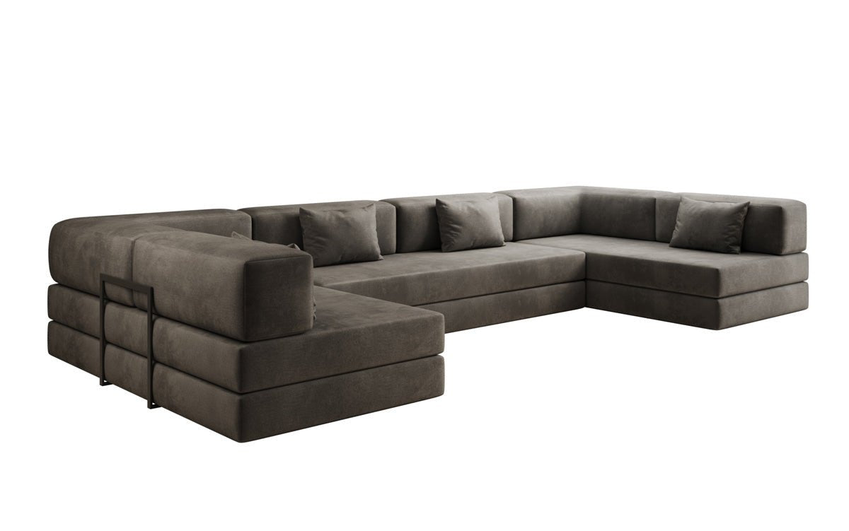Designer Sofa Lazy U in Velvet