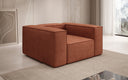 Designer Sofa-Sessel Lesley in Strukturstoff