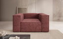 Designer Sofa-Sessel Lesley in Strukturstoff