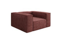 Designer Sofa-Sessel Lesley in Strukturstoff