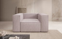 Designer Sofa-Sessel Lesley in Strukturstoff