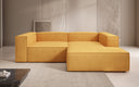 Designer corner sofa Lesley Mini in textured fabric