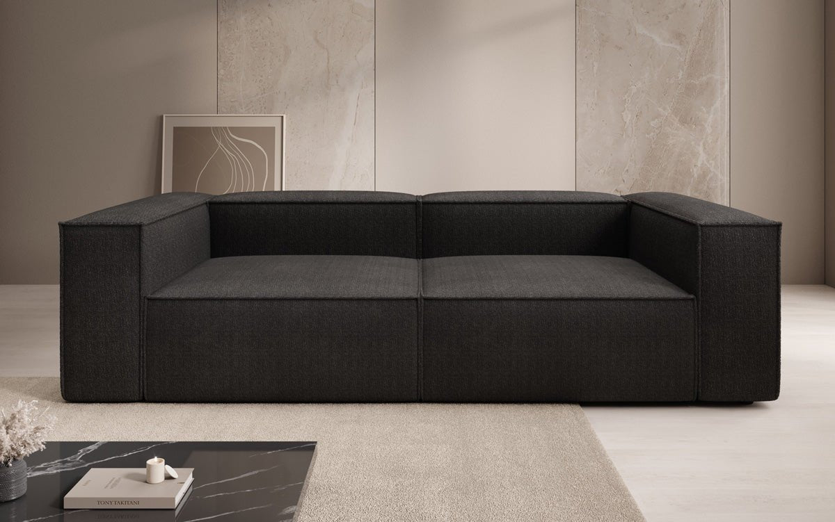 Designer Sofa Lesley 3 Sitzer in Bouclé