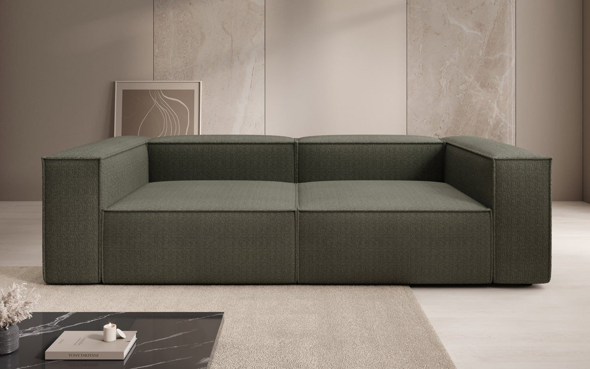Designer Sofa Lesley 3 Sitzer in Bouclé