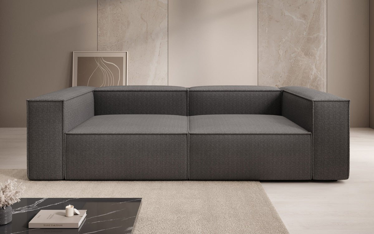 Designer Sofa Lesley 3 Sitzer in Bouclé