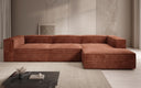 Designer corner sofa Lesley in Corduroy