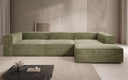 Designer corner sofa Lesley in Corduroy