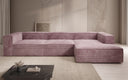 Designer corner sofa Lesley in Corduroy