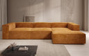 Designer corner sofa Lesley in Corduroy