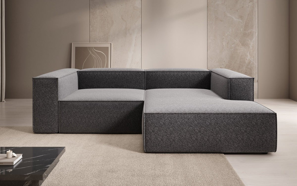 Designer Sofa Lesley L Mini in Textured Fabric