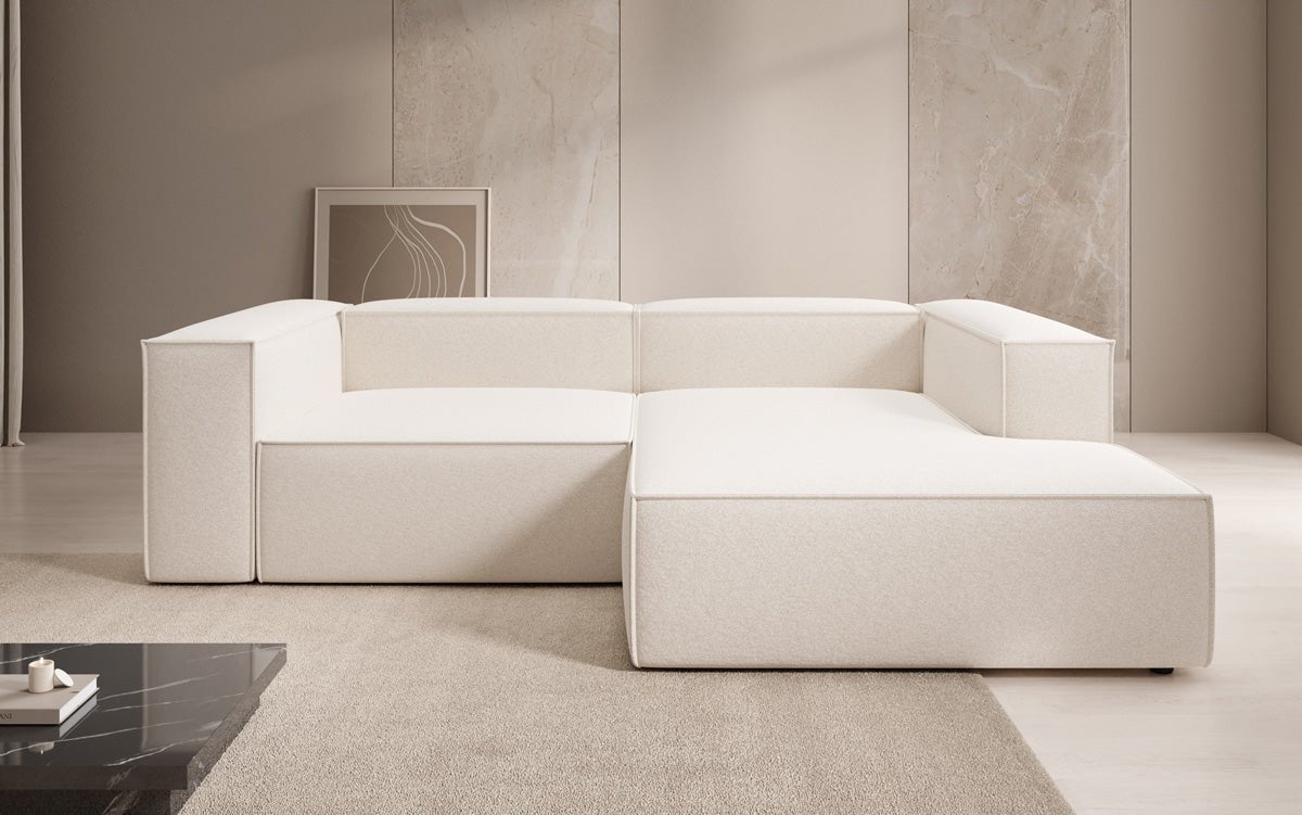 Designer Sofa Lesley L Mini in Textured Fabric