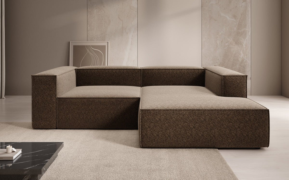 Designer Sofa Lesley L Mini in Textured Fabric