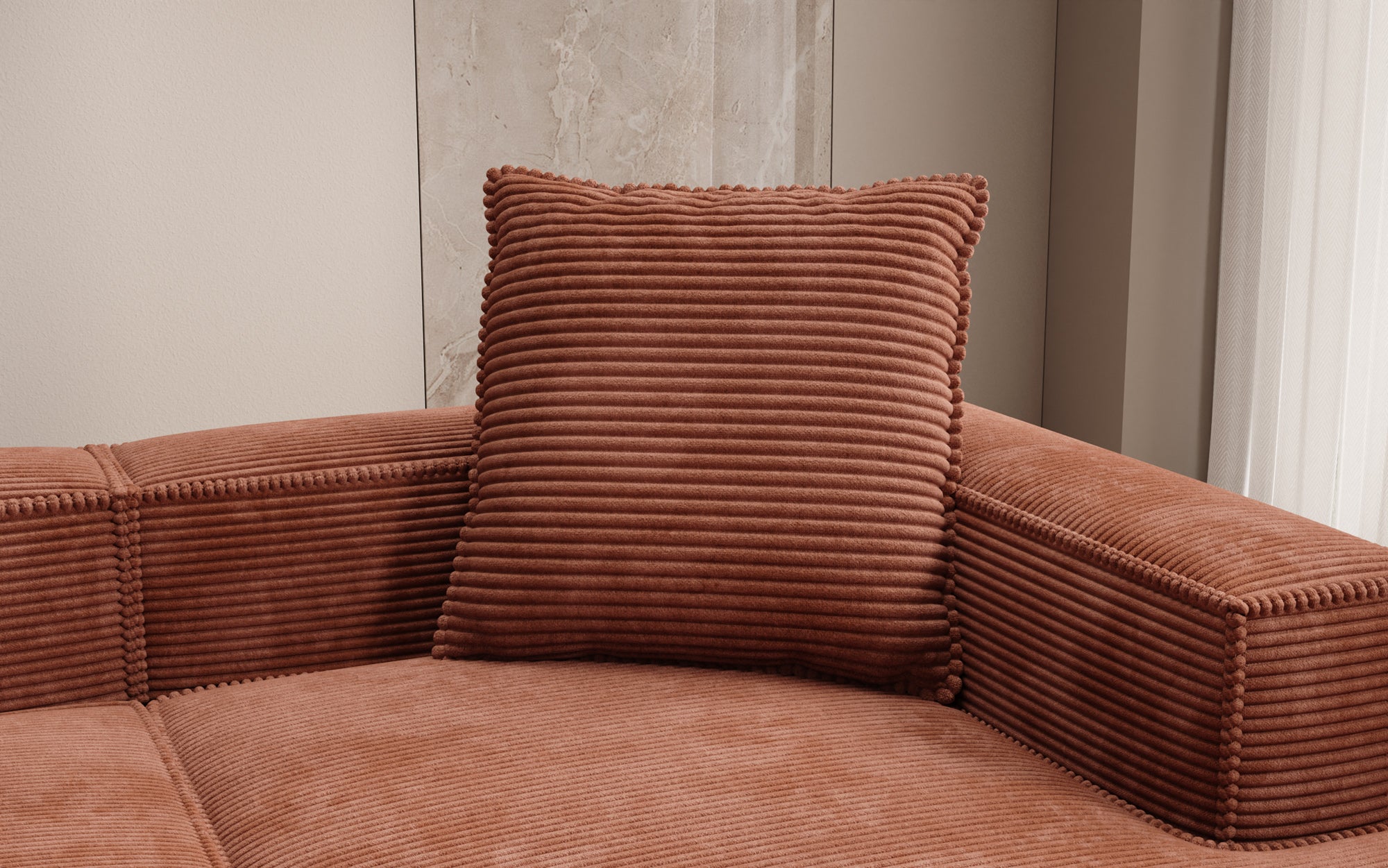 Zierkissen Lesley 60x60 in Cord