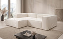 Designer corner sofa Lesley Mini in textured fabric