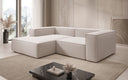 Designer corner sofa Lesley Mini in textured fabric