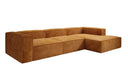 Designer corner sofa Lesley in Corduroy