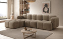 Designer corner sofa Celly in velvet