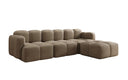 Designer corner sofa Celly in velvet