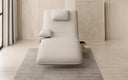 Designer Relax-Liege Velor Stoff mit Drehfunktion und Beistelltisch