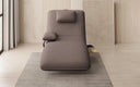 Designer Relax-Liege Velor Stoff mit Drehfunktion und Beistelltisch