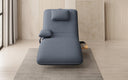 Designer Relax-Liege Velor Stoff mit Drehfunktion und Beistelltisch