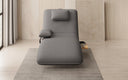 Designer Relax-Liege Velor Stoff mit Drehfunktion und Beistelltisch