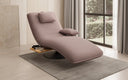 Designer Relax-Liege Velor Stoff mit Drehfunktion und Beistelltisch