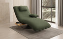 Designer Relax-Liege Velor Stoff mit Drehfunktion und Beistelltisch