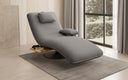 Designer Relax-Liege Velor Stoff mit Drehfunktion und Beistelltisch