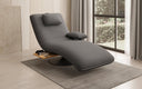 Designer Relax-Liege Velor Stoff mit Drehfunktion und Beistelltisch