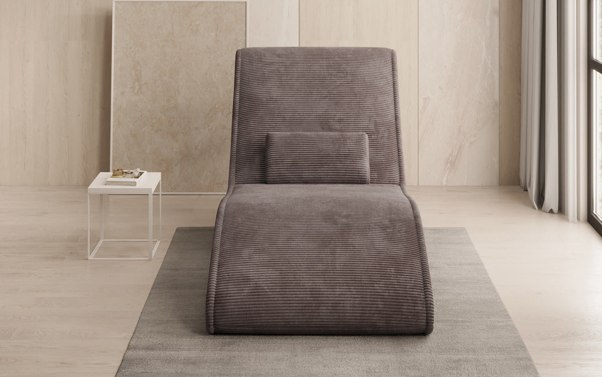 Designer Relax Lounger Lunaris 80 in Corduroy