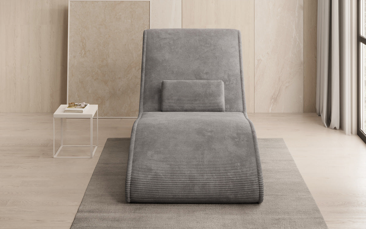 Designer Relax Lounger Lunaris 80 in Corduroy