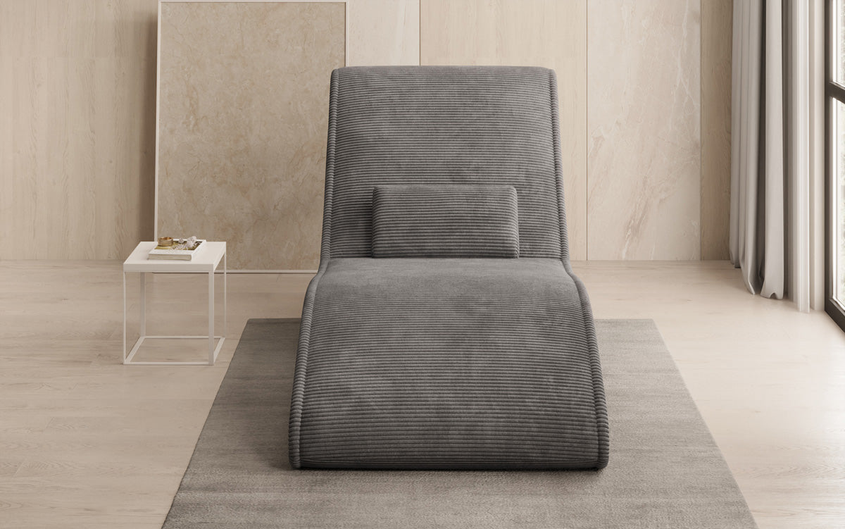 Designer Relax Lounger Lunaris 80 in Corduroy