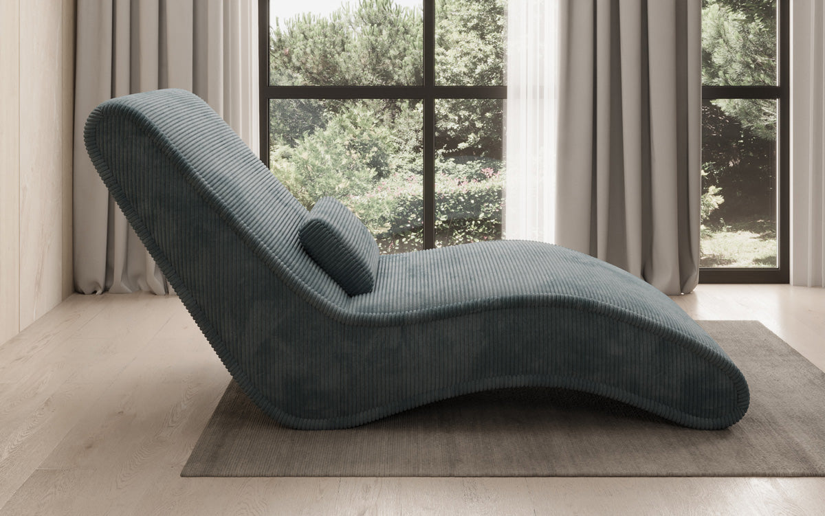 Designer Relax Lounger Lunaris 80 in Corduroy