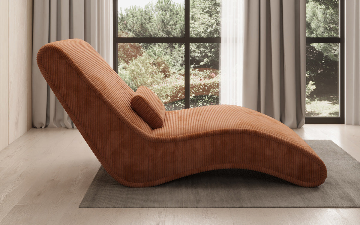 Designer Relax Lounger Lunaris 80 in Corduroy