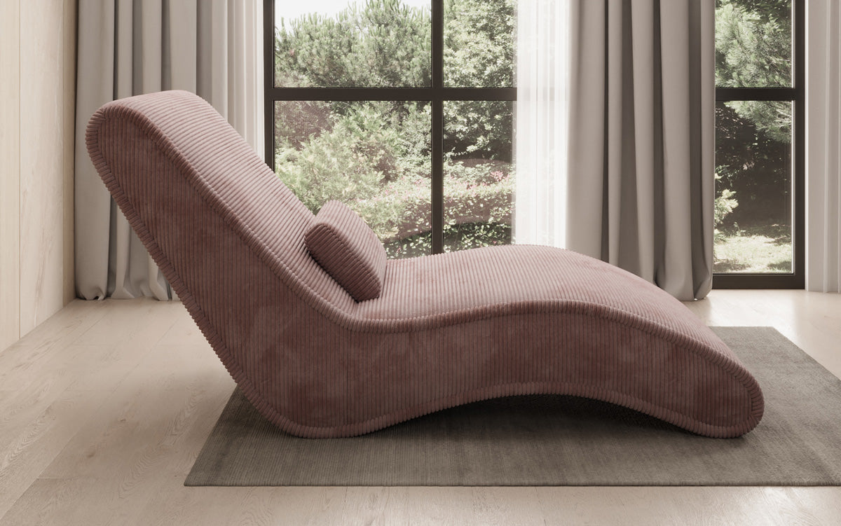 Designer Relax Lounger Lunaris 80 in Corduroy