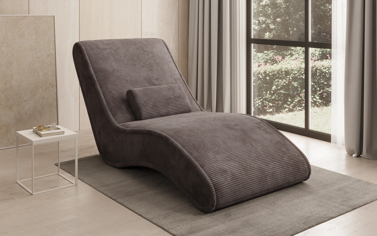 Designer Relax Lounger Lunaris 80 in Corduroy
