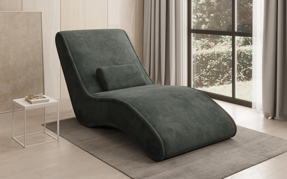 Designer Relax Lounger Lunaris 80 in Corduroy